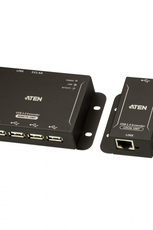 Extensor USB 2.0 |Cat 5| Hub de 4 puertos | hasta 50 metros