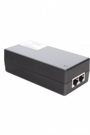 Inyector Hi-PoE 60 W Gigabit / Alimenta Equipos PoE 802.3 af Hasta 15W - PoE at Hasta 30W - PoE bt Hasta 60W / Instalación Para Interior / Alcance de Hasta 100 metros / Plug and Play / No se Necesita Configurar