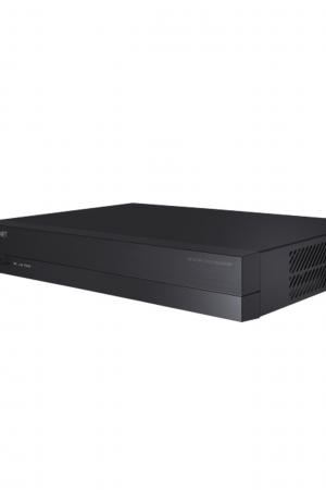 NVR 8 Megapíxel / 4 canales, 4 puertos PoE / H.265 & WiseStream / P2P Wisenet / Entradas y Salidas de Alarma