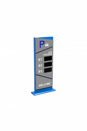 Pantalla Principal de Guía de Estacionamiento / 3 Módulos / Mensaje de Bienvenida / Uso con Aplicación de Guía de Estacionamiento