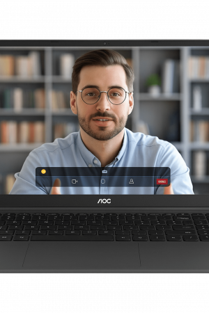 Laptop AOC AP15 / Intel Alder Lake N97 / 16 GB RAM DDR4 / 512 GB SSD / Wi-Fi 5 / Bluetooth 4.2 / Windows 11 / Puertos USB 3.0-3.2-USB-C-HDMI