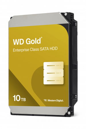 Disco Duro Empresarial WD Gold / SATA 6 Gb/s / 10 TB / 7200 RPM / Tecnología HelioSeal / ArmorCache / 5 Años Garantía / 2.5M Horas MTBF