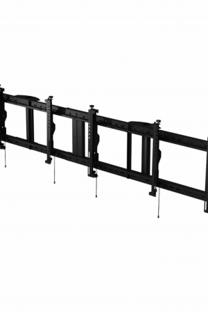 Soporte para Pantallas desde 46" tipo Menu Board / 8 Puntos Ajuste Tool-Less / 3x1 Configuración / Carga maxima (136 kg) / Inclinación +15° / Ajuste Horizontal Continuo