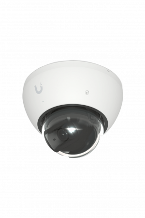 Cámara UniFi Protect G5 AI Dome Blanco, Para Interior o Exterior, 4K (8MPX), Ángulo 109.9°. Visión Nocturna IR Hasta 40m, Detecciones Inteligentes de Rostros y Placas, Audio Bidireccional, Protección IP66, Anti-Vandalismo