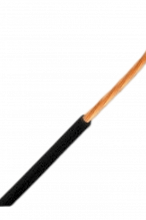 Bobina de 304.8 Metros (1,000 Pies) de Cable Automotriz / Calibre 18 Color Negro / Cobre Desnudo Trenzado 16/30 / Aislamiento XLPE / Voltaje 50V / Rango Temperatura 51?C-125?C / Cumple Especificaciones Ford y Chrysler