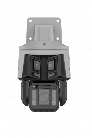PTZ IP 4 Megapixel / 32X Zoom / Dual Light (100 mts IR / 30 mts Luz Blanca) / Polimero Anticorrosivo (Ideal para Zonas Costeras o Alta Salinidad) / AutoSeguimiento / DARKFIGHTER / Exterior IP67 / NEMA 4X / C5 / Micro SD