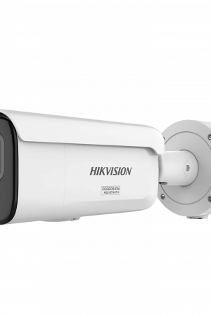 [Dual Light + ColorVu 3.0 + HikAI] Bala IP 4 Megapixel / Lente Mot. 2.8 a 12 mm / 60 mts IR + Luz Blanca / Exterior IP67 / WDR 130 dB / ACUSENSE 3.0 / Microfono Integrado / Metal / NEMA 4X / ACUSEARCH