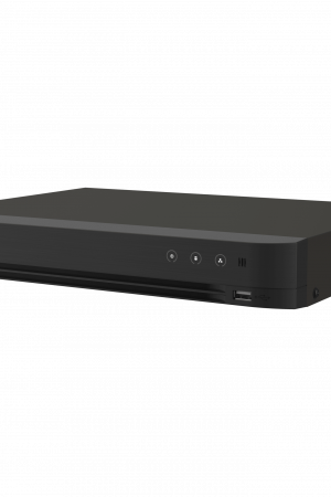 DVR 16 Canales TURBOHD + 16 Canales IP / 8 Megapixel (4K) / Audio Bidireccional / ACUSENSE / Audio Bidireccional / 1 Bahía de Disco Duro / Salida de Video en Full HD / H.265+