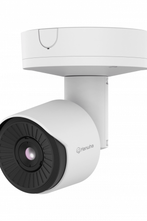 Cámara Térmica AI Radiométrica QVGA / Detector Microbolómetro 384x288 / Clasificación AI Persona-Vehiculo / Rango Temperatura -40°C a 550°C / NETD ≤30mK / IP66 IK10 / PoE y 12VDC / ONVIF S,G,T,M
