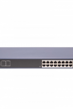 Switch PoE+ / Administrable / 16 Puertos 1000 Mbps PoE+/ 2 Puertos SFP / Configuración Nube desde Hik-PartnerPro / Modo Extendido hasta 300 Metros / 230 W