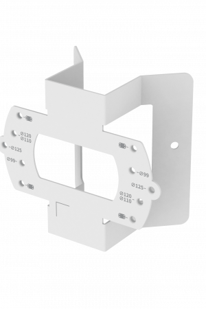 Montaje en Esquina / Material Aluminio / Carga Máxima 5 kg / Compatible con Varios Modelos Hanwha Vision / RAL9003