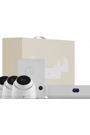 UniFi Protect UNVR Instant Kit – Solución Todo en Uno con NVR Instant, 4 Cámaras G5 Turret Ultra y Disco Duro de 1 TB para una Configuración Rápida y Sencilla