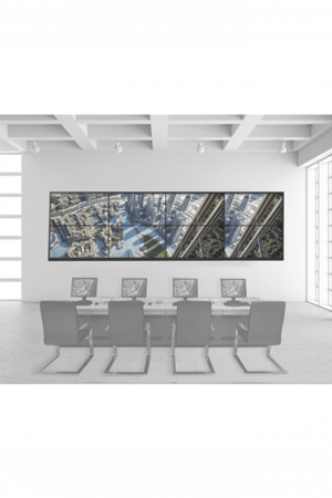 Kit Videowall 4x2 / Incluye 8 Pantallas de 55" / Decoder / Base de Pared