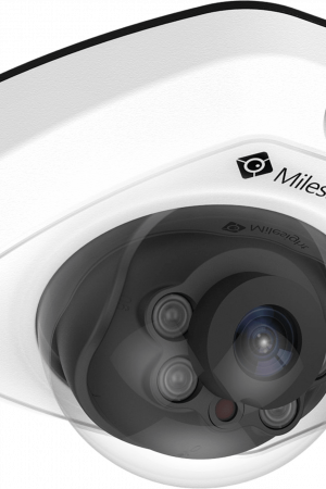 Cámara IP Mini Domo / 4K UHD / 120dB WDR / 0.005Lux Starlight / H.265+ / IR 30mts / PoE / IP67 / IK10 / Análisis de Video AI