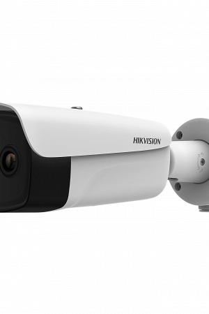(HIKMICRO) Cámara Bullet IP Dual Térmica 15.4 mm (384×288) / Óptica 8 mm (4 Megapixel) / IA GUANLAN / 75 m IR / IP67 / IK10 / NEMA 4X / PoE / Termométrica -20°C a 150°C / Detección Fuego y Humo / TP