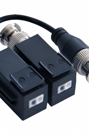 Kit de Transceptor (Balluns) TURBOHD con Boton Push / Hasta 8 MP (4K) / 100% Cobre / Soporta HD-TVI / AHD / CVI / CVBS / Audio por Coaxitron / Datos para Menu de Configurar de Cámaras