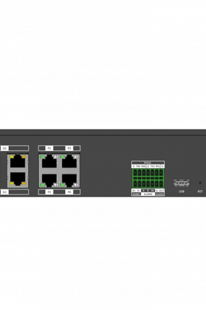 Terminal Server para Tráfico Inteligente / 8 Canales Hasta 20MP / 8TB HDD / 4 Puertos Ethernet 100M + 2 Puertos Gigabit / Exterior IP67 / Protocolos H.264-H.265 / Gestión de Tráfico y Video