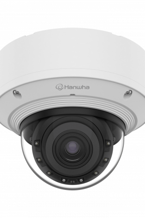 Cámara Domo Interior Vandalismo AI 4MP / Sensor 1/1.8" CMOS / Lente Motorizado 4.6-9.35mm (2x) / WiseIR 60m / Inteligencia Artificial Persona-Vehiculo-Patente / WDR 120dB / IP52 IK10 / PoE+ y 12VDC / 2 Slots MicroSD 2TB